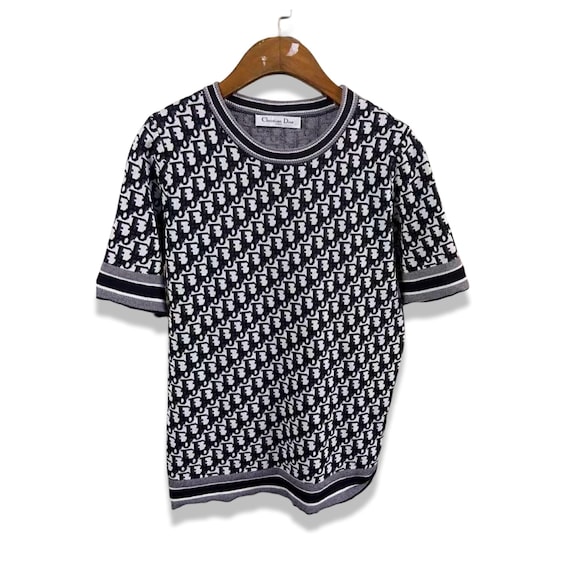 Authentic Christian Dior Monogram Pullover Short Sleeves