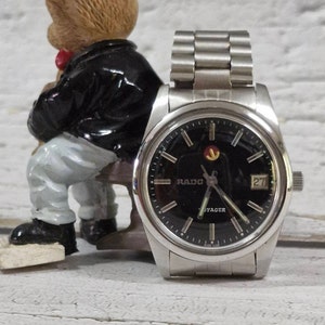 Vintage Rado Voyager Water Seal vintage Driver Watch From 1960 s Black Dial Stainless Steel Strap Round Case Good Working Condition Etsy