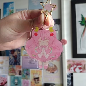 Sakura, llavero de Miku con sakura y cereza