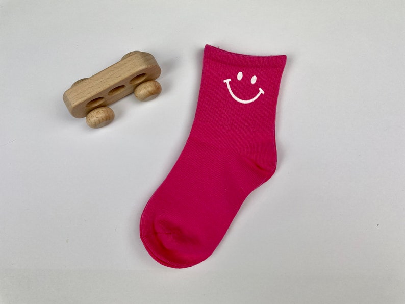 Kindersocken mit lustigem Smiley verschiedene Farben Bild 6