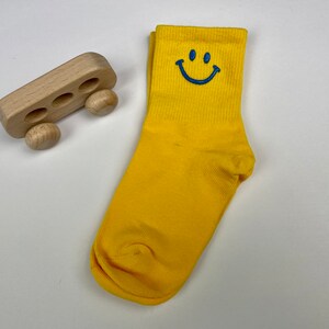 Kindersocken mit lustigem Smiley verschiedene Farben Bild 8