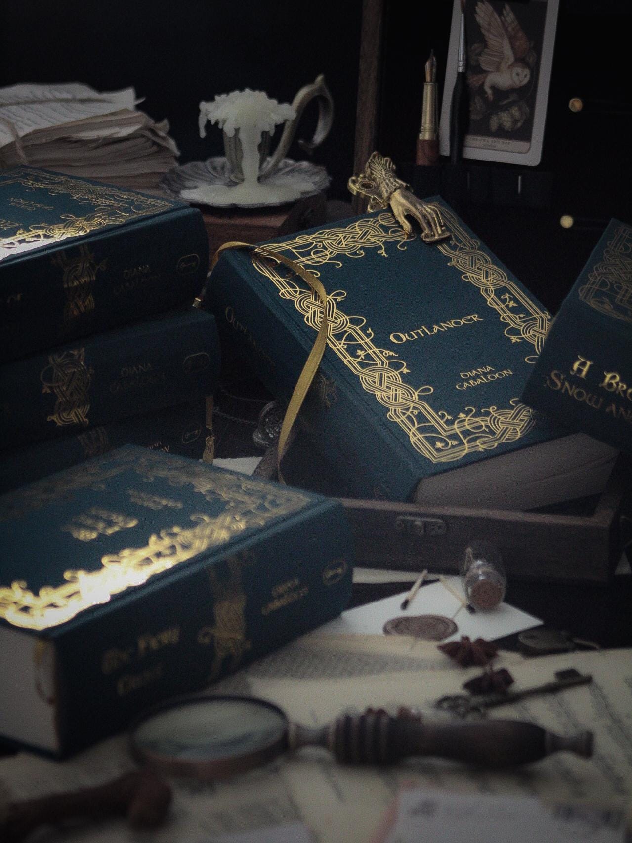 Outlander Series Custom Rebound Books | Special Edition, Clothbound, Handmade, Diana Gabaldon