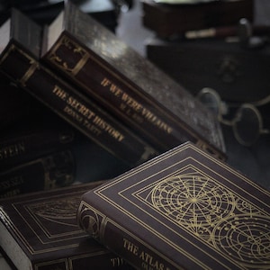 The Atlas Six Trilogy Custom Rebound Book | Special Edition, Leatherbound, Handmade, Olivie Blake