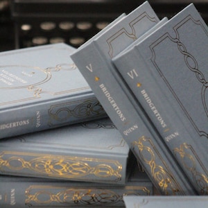 Bridgertons Full Set Custom Rebound Books | Special Edition, Clothbound, Handmade, Julia Quinn