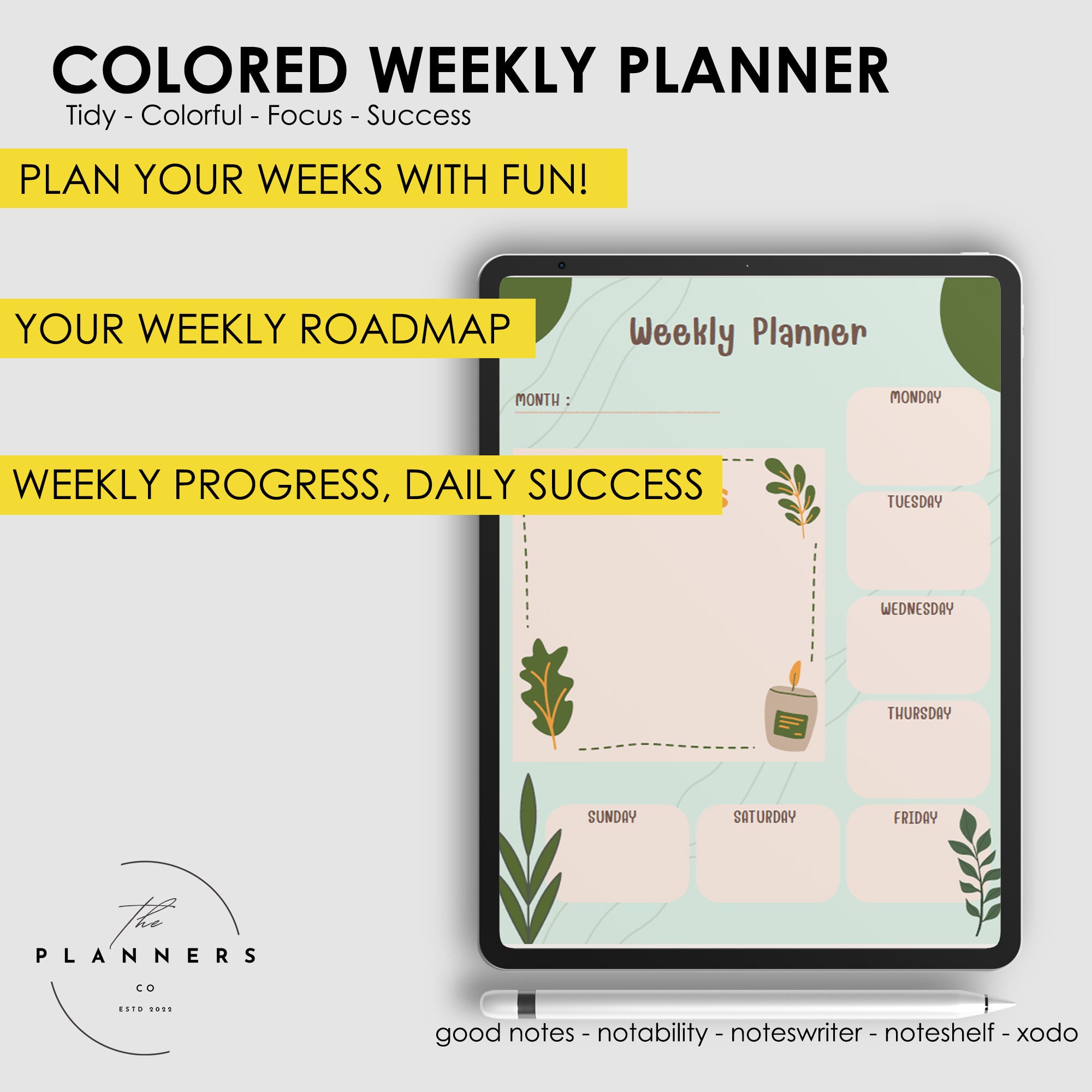 Weekly Planner Printable to Do List Minimal Weekly Schedule - Etsy