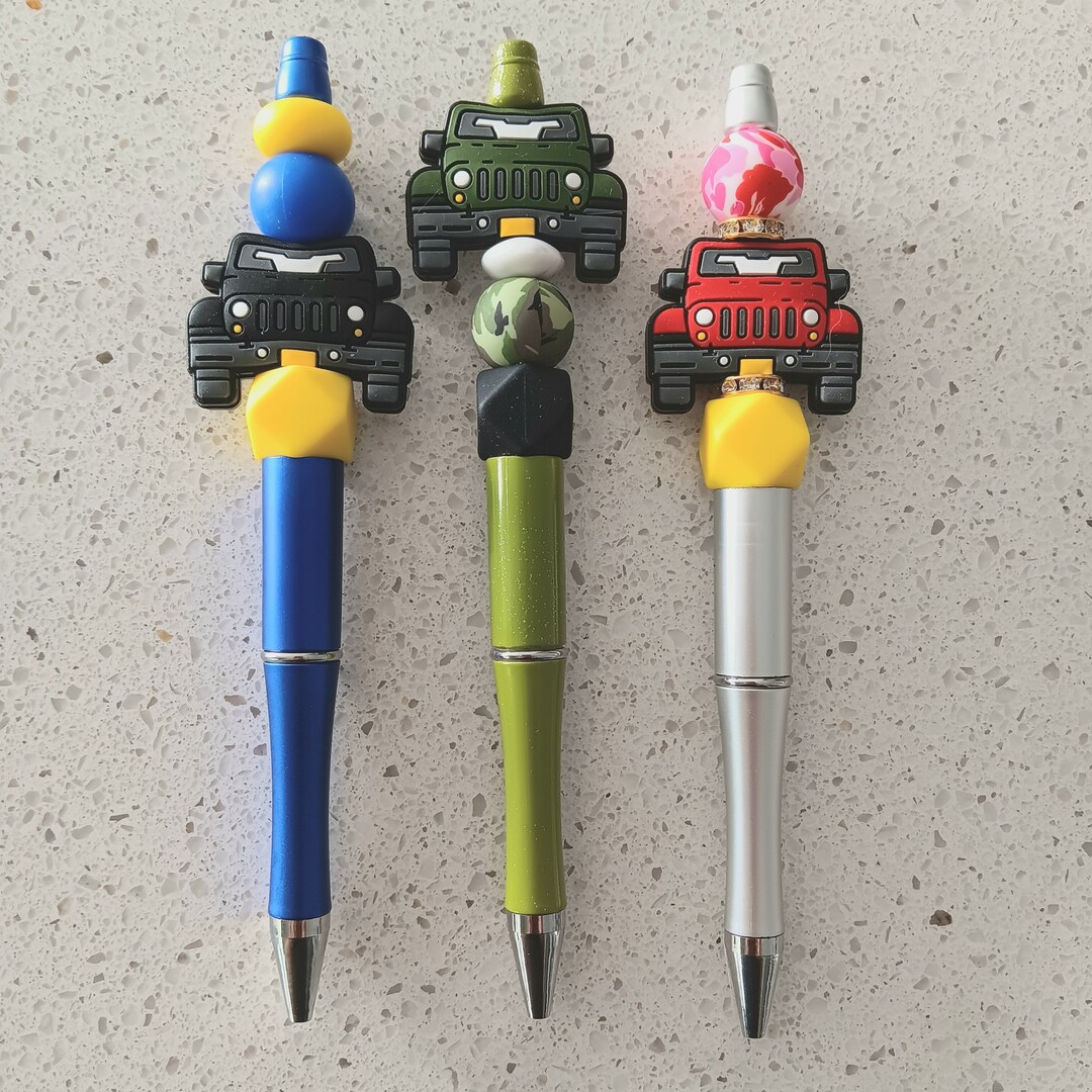 Beaded Off-road Vehicle Pens Black Army Green Red Pen Gift Ideas - Etsy