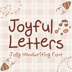 Handwritten Font Goodnotes Simple Font Study Digital Note Cute Font Neat Handwriting Fonts Clean Procreate Font Planner | Joyful Letters