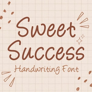 Handwritten Font Goodnotes Simple Font Study Digital Note Cute Font Neat Handwriting Fonts Clean Journal Font Planner | Sweet Success