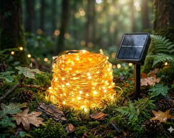 Solar Fairy Lights – Outdoor Magic for Your Fairy Garden (7m, 50 LEDs)