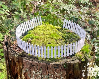 Miniature Fairy Garden Fence - Wooden Fairy Fence for Fairy Gardens, Planters & Miniature Displays