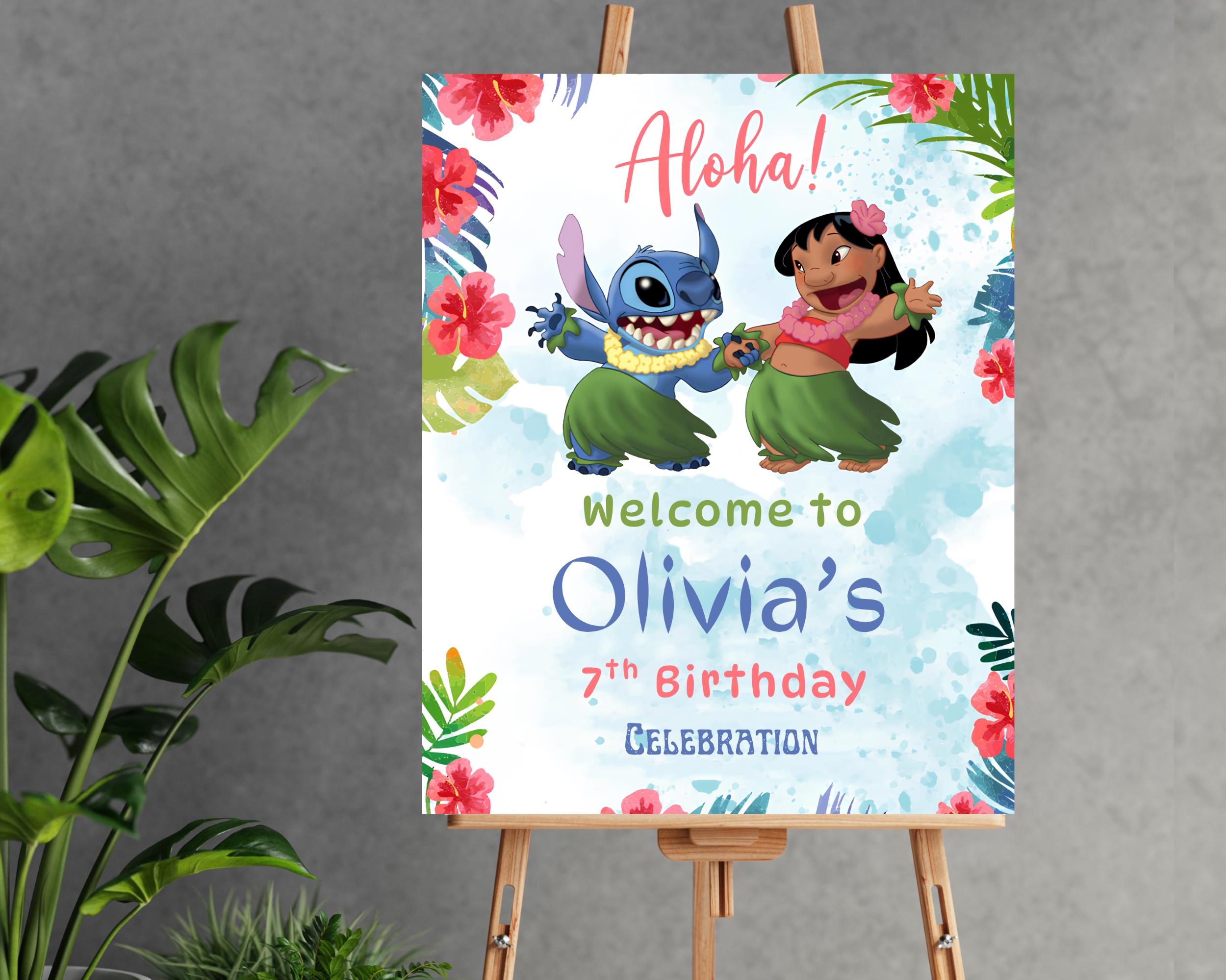 Stitch Welcome Spring Lilo & Stitch Welcome to the World Sign Editable Lilo Stitch Welcome ...