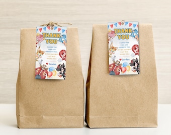 Etiquetas imprimibles de Sonic para fiesta de agradecimiento Etiquetas de agradecimiento de Sonic Etiqueta de regalo de agradecimiento de Sonic the Hedgehog Etiqueta de recuerdo de fiesta de Sonic Etiqueta de gratitud de Sonic