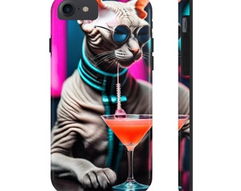 Hairless Cat & Cosmo iPhone Case