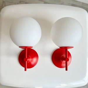 Set of 2 Temde Wall lights Switzerland 1970s Max Bill