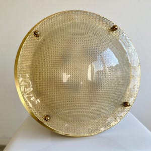 Sophisticated 1960s wall or ceiling lamp by Hillebrand Mid Century