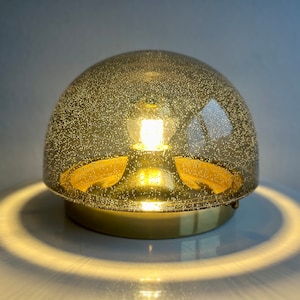 Vintage vägg- eller taklampa från Limburg, bubbelglas, 1970-talet