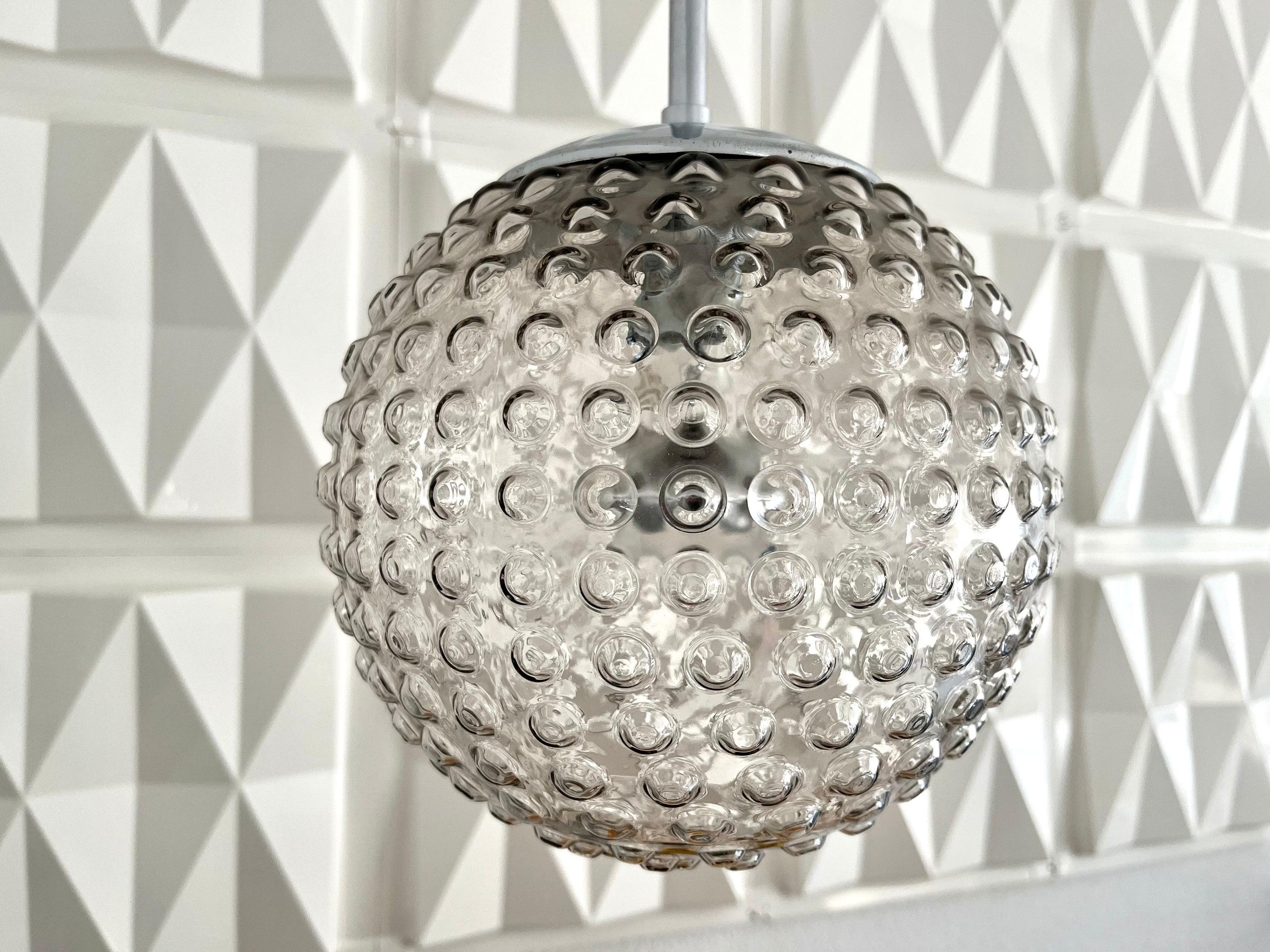 1970s STAFF Rolf Krüger Pendant Lamp P116 Space Age Mid-century