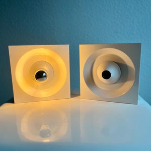 Pair of 1970s wall lights by Kaiser Leuchten Space Age Klaus Hempel