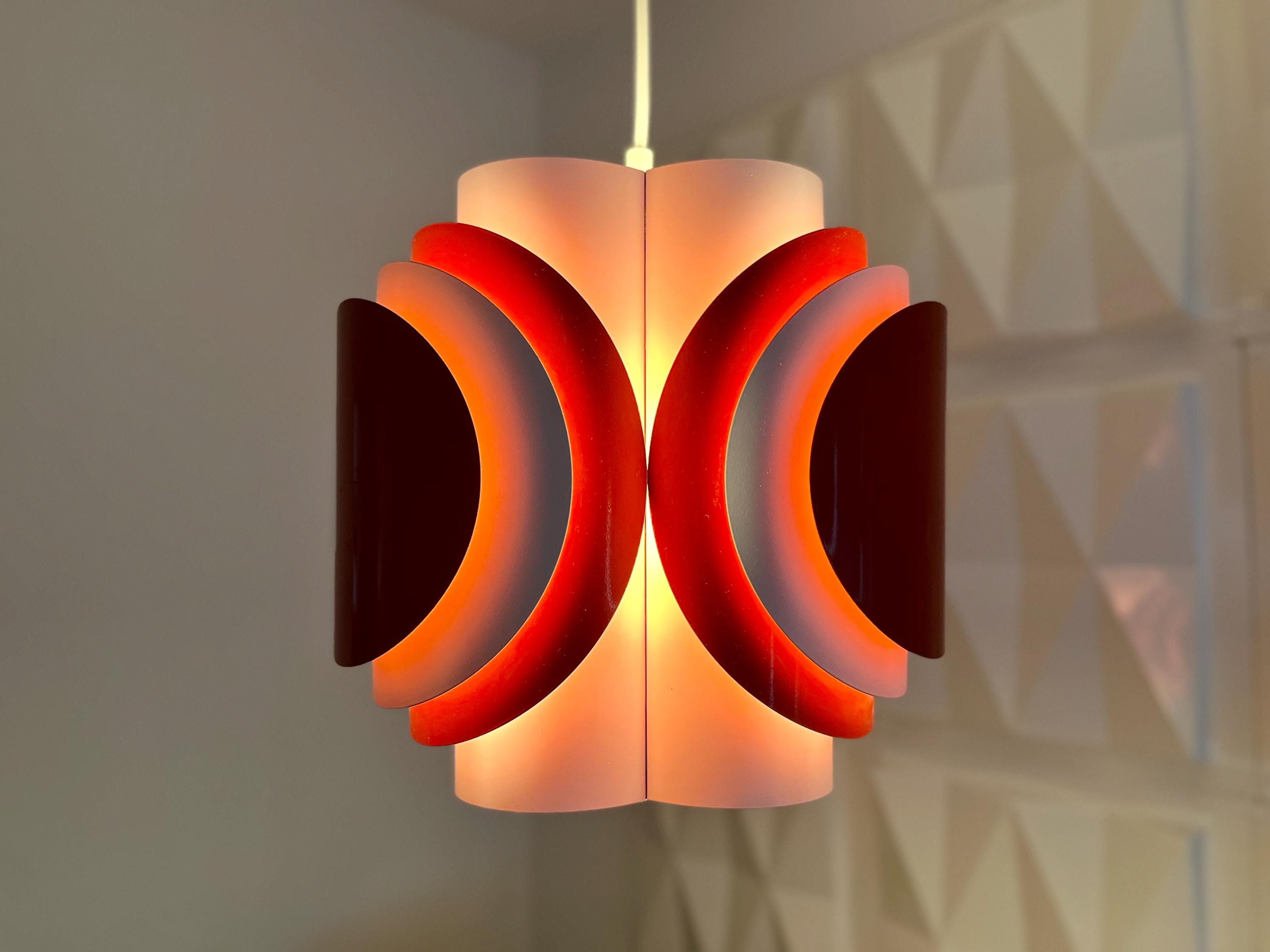 Rare Danish Pendant Lamp 1960s Space Age Lyfa - Etsy