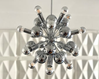 Beautiful 1970s Sputnik Chandelier vintage Space Age 70er by Cosack Germany