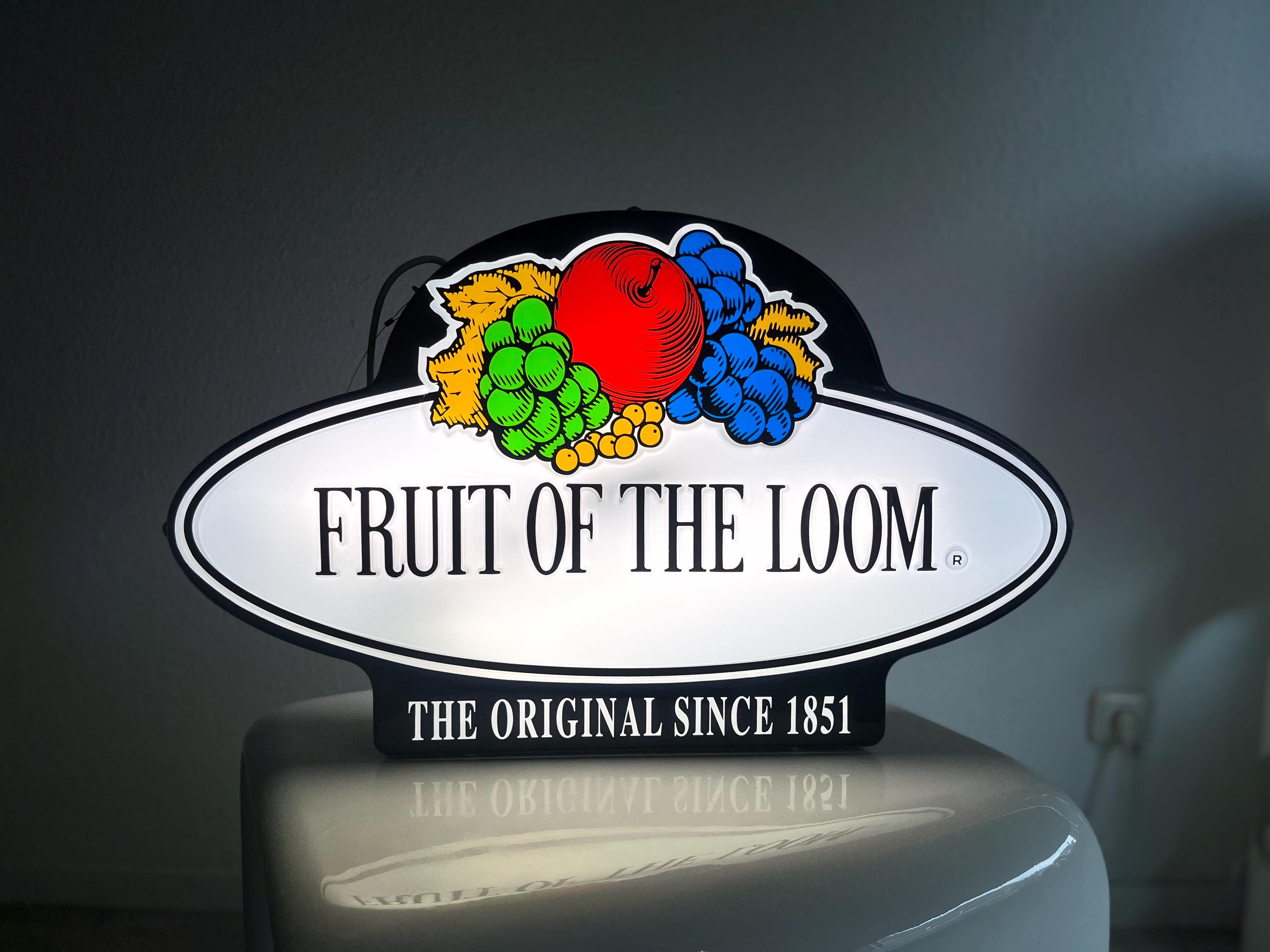 1980s Fruit of the Loom Vintage Neon Sign - Etsy