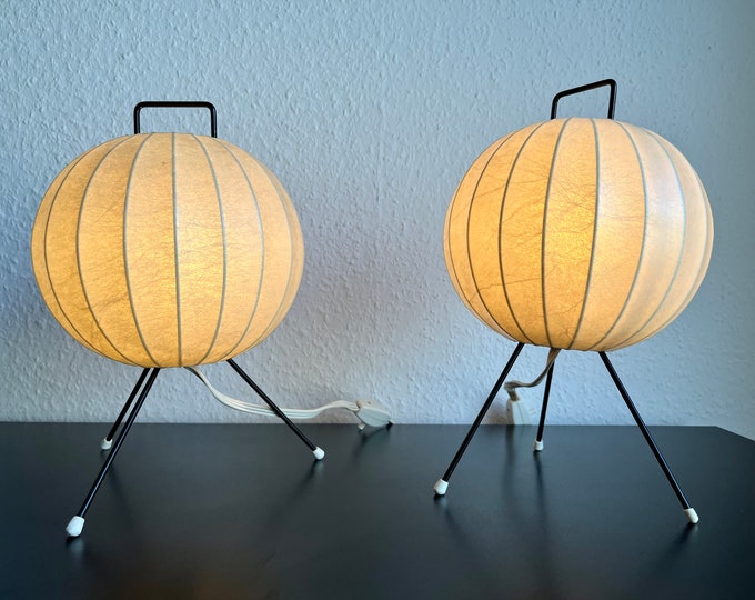 Set of 2 GOLDKANT COCOON Vintage Table Lights from the 1960s Germany