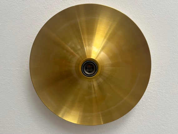 Golden Disc Light as Wall or Ceiling Lamp Charlotte Perriand - Etsy