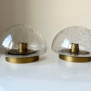 Set of 2 vintage Sconces from Hillebrand Germany 1960s Mid Century Ceiling Lamp wall light