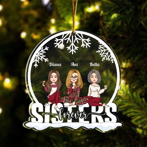 4 sisters christmas ornaments