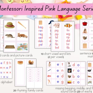 Montessori Inspired Pink Reading Series