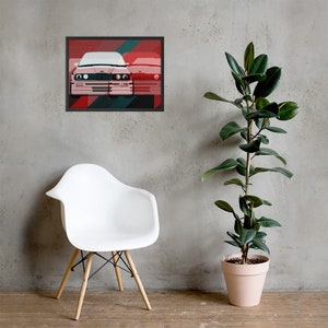 E30 Art Framed Poster