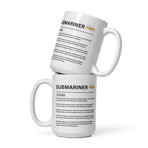 USN Navy Submariner Noun Tasse