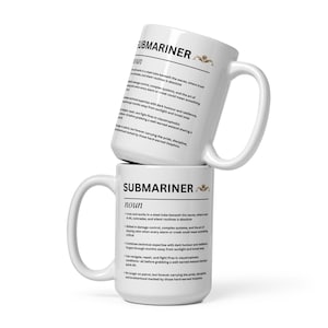 Submariner NOUN Weiße Hochglanztasse