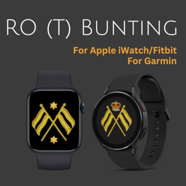 RO (T) (Android & iPhone) Bunting Badge Garmin - wallpaper Royal Navy Submarine, Submariner Gift,