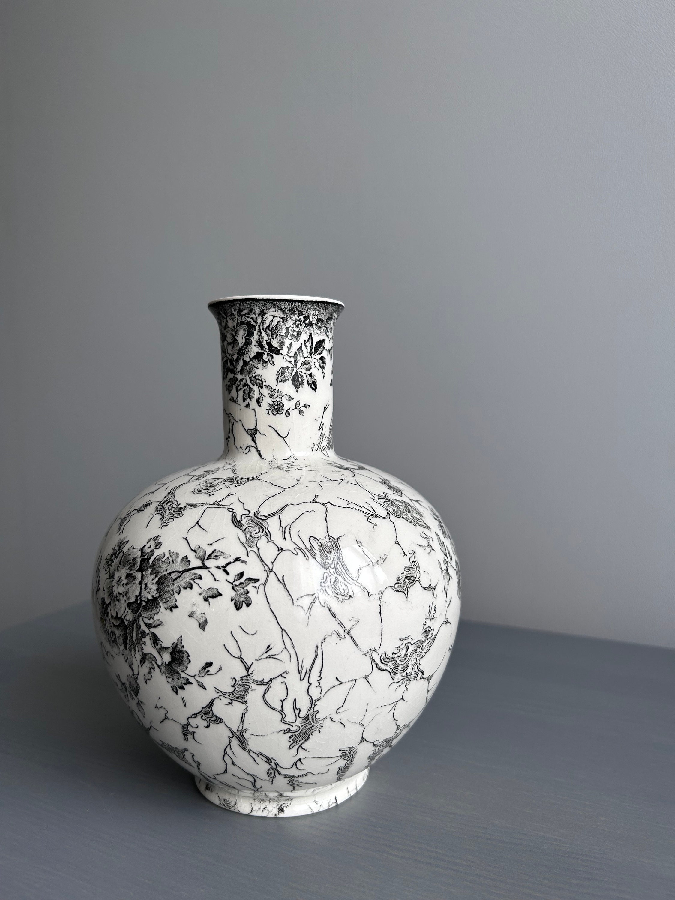 Villeroy Boch Alt-Mettlacher Kupferstiche Vase