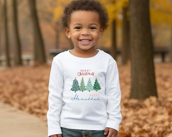 Toddler Long Sleeve Christmas and Hanukkah shirt, Christmas/Hanukkah Shirt, Interfaith Shirt, Toddler Holiday outfit