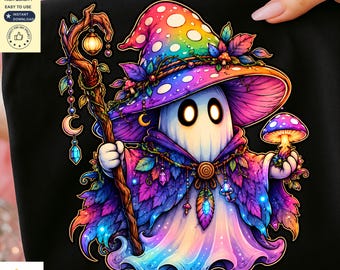 Galaxy Ghost PNG | Cute Halloween Ghost Shirt PNG | Coquette Halloween Sublimation Design | Spooky Cute PNG | Digital Download