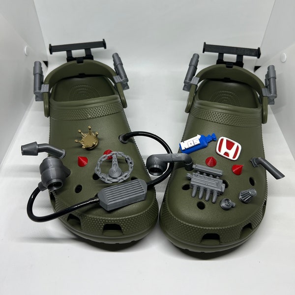 Kit de tuning Crocs X-treme, Etsyn's Fastest Crocs, Honda Jibbitz, Crocs pour les amateurs de Honda, Crocs pour les amateurs de vitesse, cadeau de chaussure rigolo imprimé en 3D