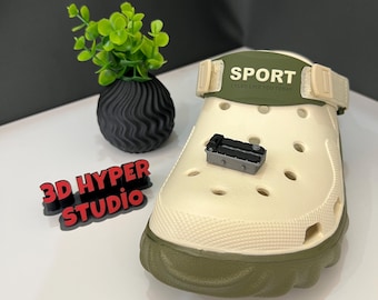 Engine VR Slipper Decoration, Car-themed design, Engine Block Charm, Fun charms for car lovers