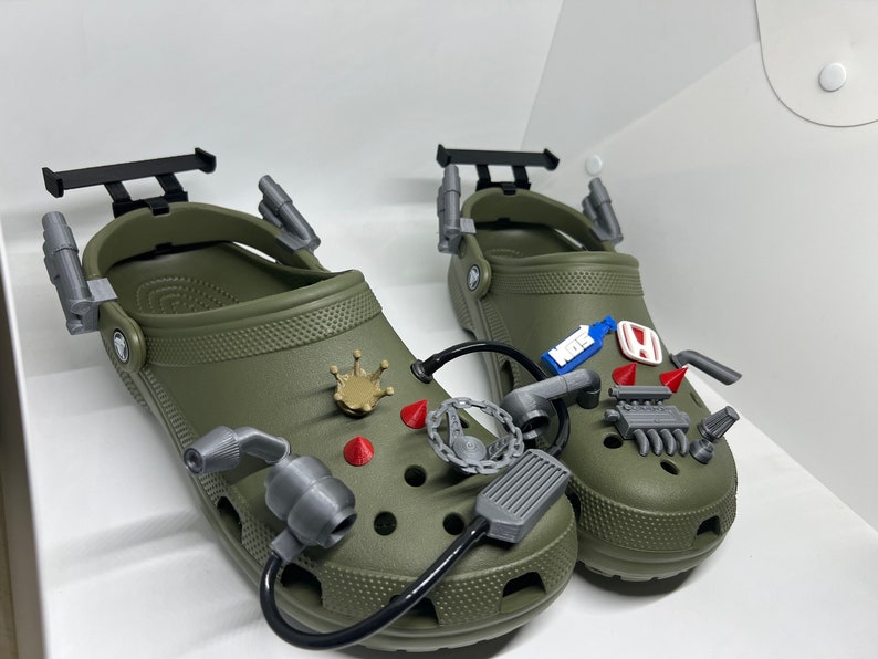 Crocs X-treme Tuning Kit, Etsyn's Fastest Crocs, Honda Jibbitz, Crocs For Honda Lovers, Crocs For Speed Lovers, 3D Printed Funny Shoe Gift image 8