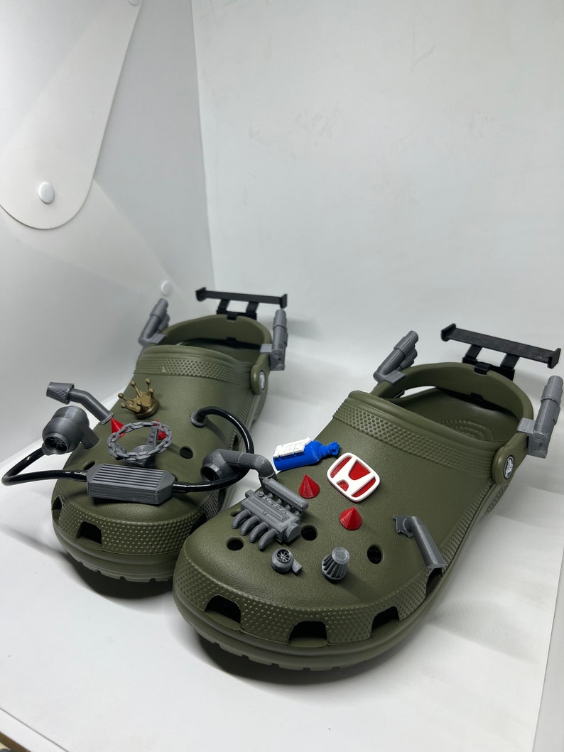 Crocs X-treme Tuning Kit, Etsyn's Fastest Crocs, Honda Jibbitz, Crocs For Honda Lovers, Crocs For Speed Lovers, 3D Printed Funny Shoe Gift image 3