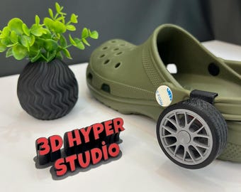 Spin Wheel Charm – Rotating Rim Slipper Upgrade (V1: Exotic Hyper Rim) – 1 Pair (2 Pieces)