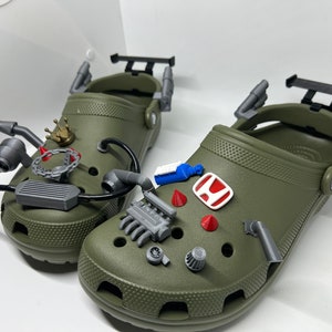 Crocs X-treme Tuning Kit, Etsyn's Fastest Crocs, Honda Jibbitz, Crocs For Honda Lovers, Crocs For Speed Lovers, 3D Printed Funny Shoe Gift image 7