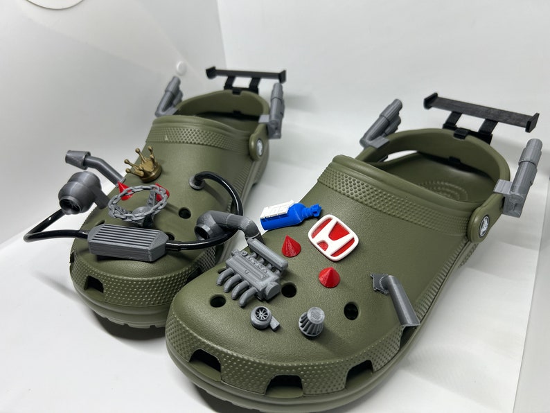 Crocs X-treme Tuning Kit, Etsyn's Fastest Crocs, Honda Jibbitz, Crocs For Honda Lovers, Crocs For Speed Lovers, 3D Printed Funny Shoe Gift image 7