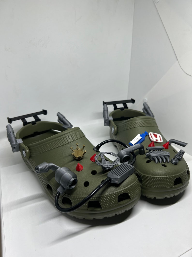 Crocs X-treme Tuning Kit, Etsyn's Fastest Crocs, Honda Jibbitz, Crocs For Honda Lovers, Crocs For Speed Lovers, 3D Printed Funny Shoe Gift image 2