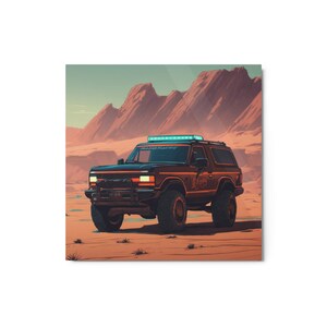 Ford Bronco Wall Art Metal Print