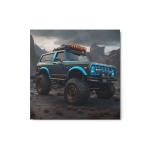 Fantasy Custom 1st Gen Ford Bronco Art Metal Print