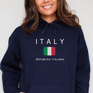 Italy Hooded Sweatshirt, Italian Pride Hoodie | Hoodie for Italy Vacation | Italy Travel Hooded Sweater | Italy Gift | Italy Flag Pullover