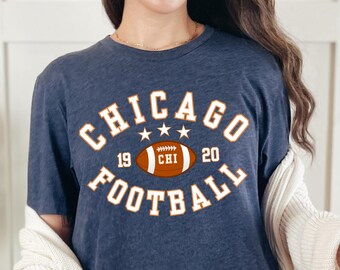 Chicago Football Shirt | Bear Football Retro Game Day Tee | Chicago Football Fan Gift | Classic Bear Shirt | Retro Football Shirt