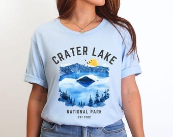 Crater Lake National Park Shirt, Oregon Hiking T Shirt, National Park Lover Gift, Outdoor Adventure Tee, Oregon Travel Souvenir